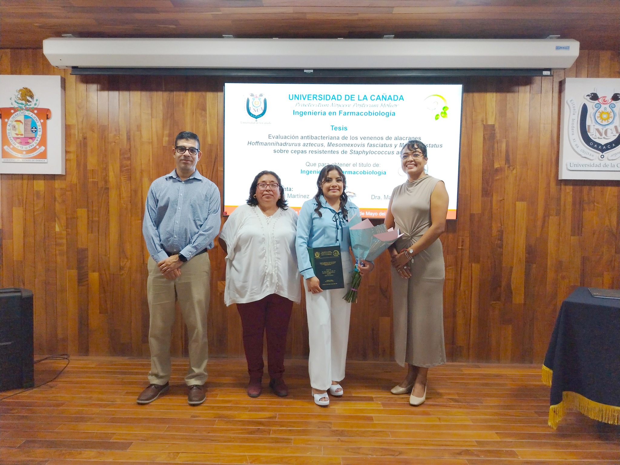 Gisela García Martínez y profesores